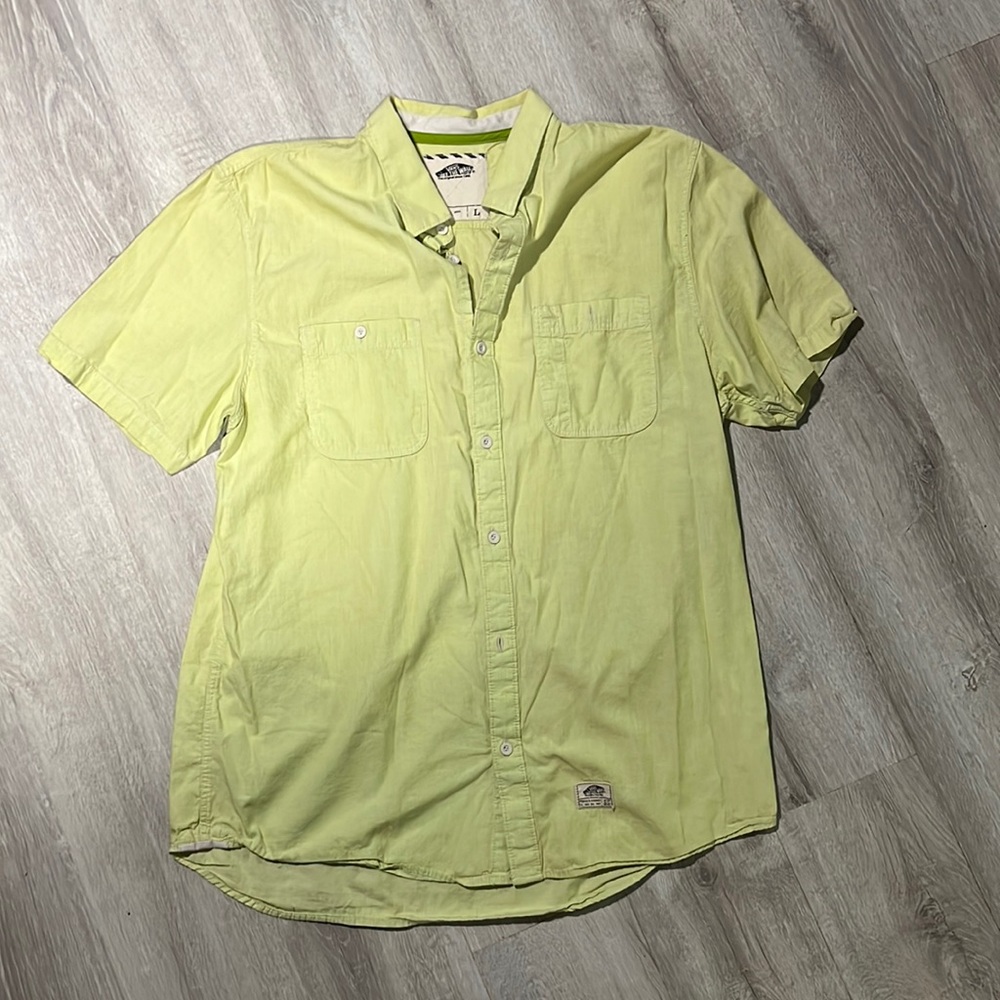 Vans button down light green shirt men’s size L